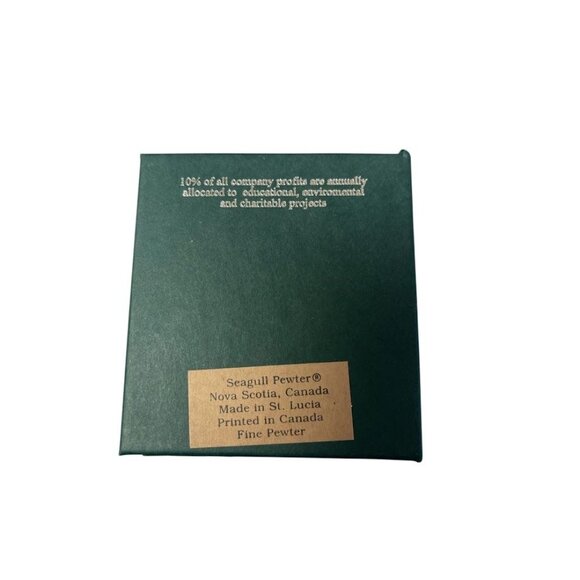 Seagull Pewter Angel Ornament With Dove Fine Pewter Made In St. Lucia With Origi - Picture 4 of 5